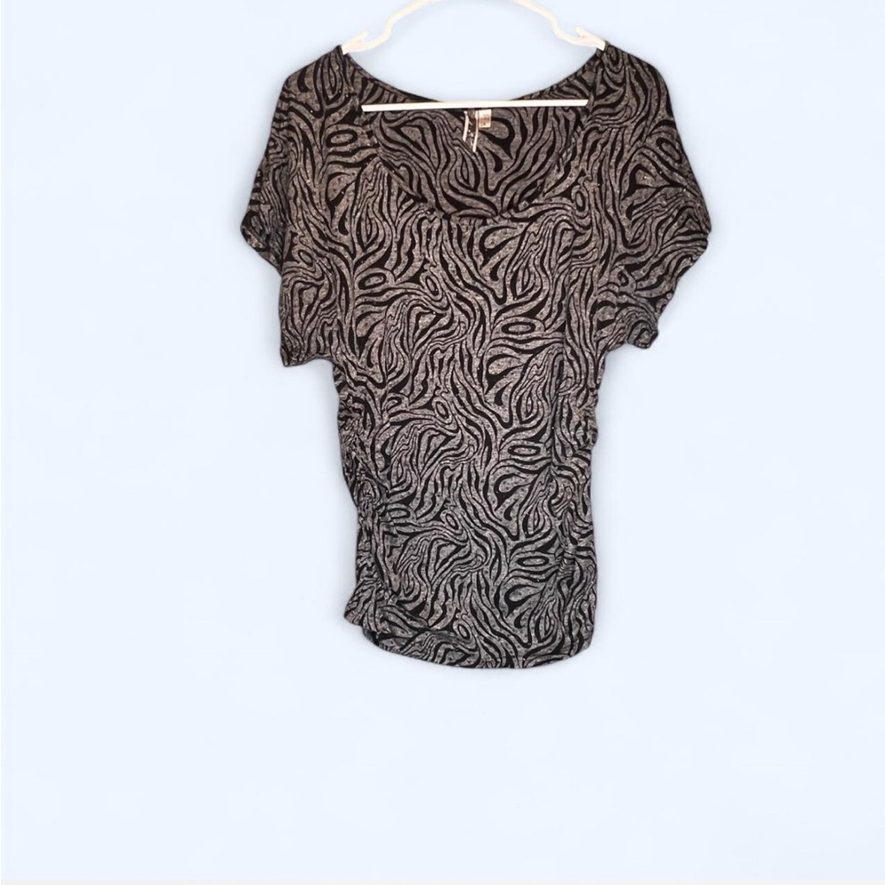 Stylish Black and Gray Women's Top